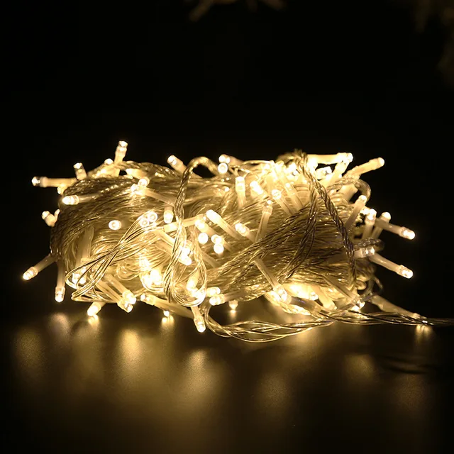 10M 100M Led String Garland Christmas Tree Fairy Light Chain Waterproof Home Garden wedding Party Outdoor Holiday Decoration Warm White