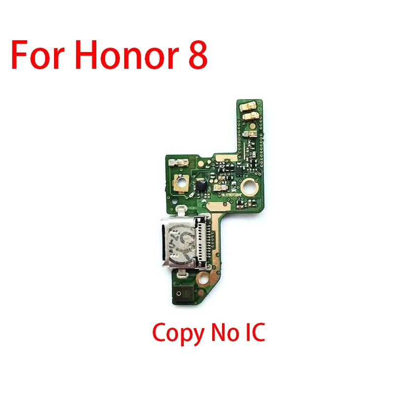 Для huawei Honor 8 9 Lite 8X Max 5X 5C док-разъем Micro USB зарядное устройство зарядный порт микрофон с гибким кабелем плата - Цвет: Honor 8 Copy
