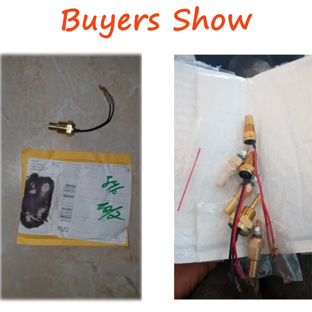 Universal Water Temperature Sensor Car Temperature Sensor Water Gauge 12V/24V 10MM-21MM temperature sensor water temperature gauge