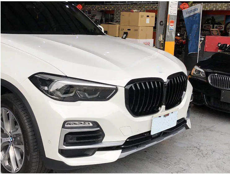 Передние гоночные грили для BMW X5 G05 аксессуары в два ряда глянцевое пианино Черный Идеальный фитинг Высококачественная краска