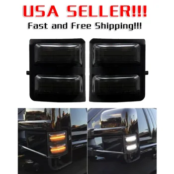 

Auto LED lights Side Rear View Mirror Super bright ABS+PC Lamp Bulbs For Ford F250 F350-F550 2008-2016