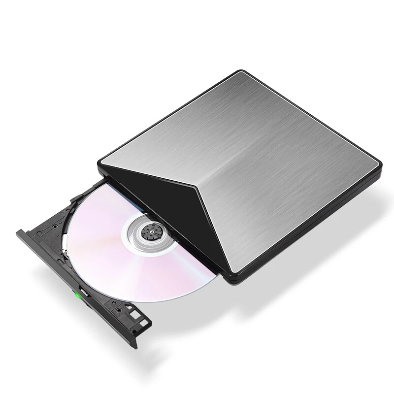  External Optical Drive USB 3.0 CD/DVD-ROM Combo Aluminum DVD RW ROM Rewriter Burner for MacBook Pro