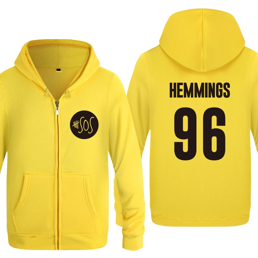 Luke Hemmings-5 Seconds of Summer 5SOS толстовки мужские мужские флисовые толстовки с капюшоном на молнии кардиганы