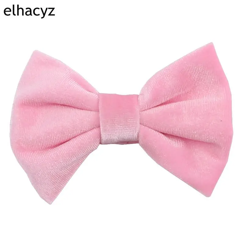 

1PC Retail 4''/5''/7'' Big Smooth Velvet Kids Hair Bows With/Without Clips Autumn&Winter Hair Accessories Headwear