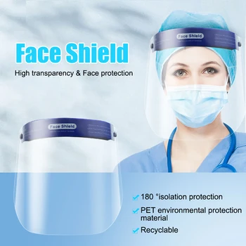 

2/4/10 Pcs Protective Full Face Shield Safety Isolation Visor Eye Face Protector Facial Cover DAG-ship