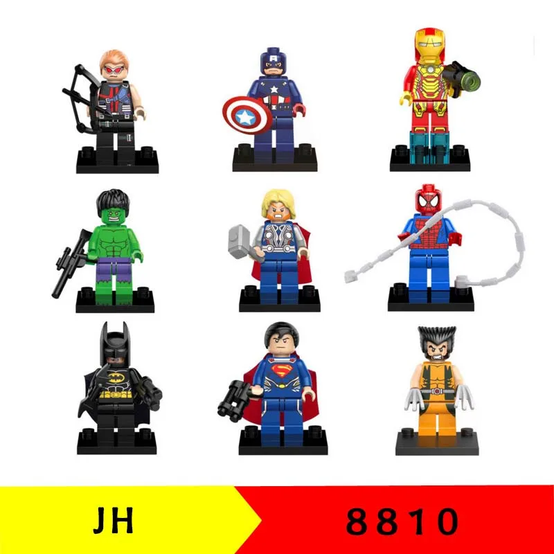 

New Compatible LegoINGlys Super Heroes Avengers Endgame Captain America Batman Iron Man Bricks Building Blocks Learning TOY Gift