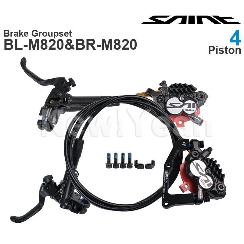 SHIMANO SAINT M820 Hydraulic Disc Brake Groupset include BLM820 and BRM820 4Piston