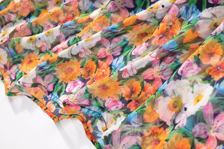 Women Summer Silk Dress O neck plus size Vintage Natural silk dresses Floral Elegant Dress Casual holiday real silk long dress