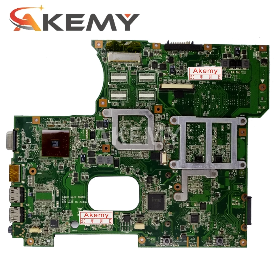 Материнская плата для ноутбука Asus K42DR K42D K42DE K42DY A42D X42D 4 Memory 512M системная
