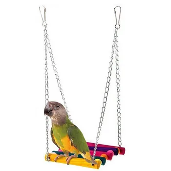 

Random Color Pet Bird Parrot Toys Parakeet Budgie Cockatiel Cage Hammock Swing Toy Hanging Chew Toys For Birds IC879323