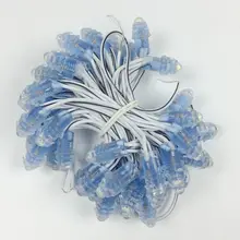 1000 шт./лот светодиодный строка 9 мм DC12V один Цвет пикселей светодиодный модуль светильник IP68 водонепроницаемый светодиодный пиксель светильник оптом