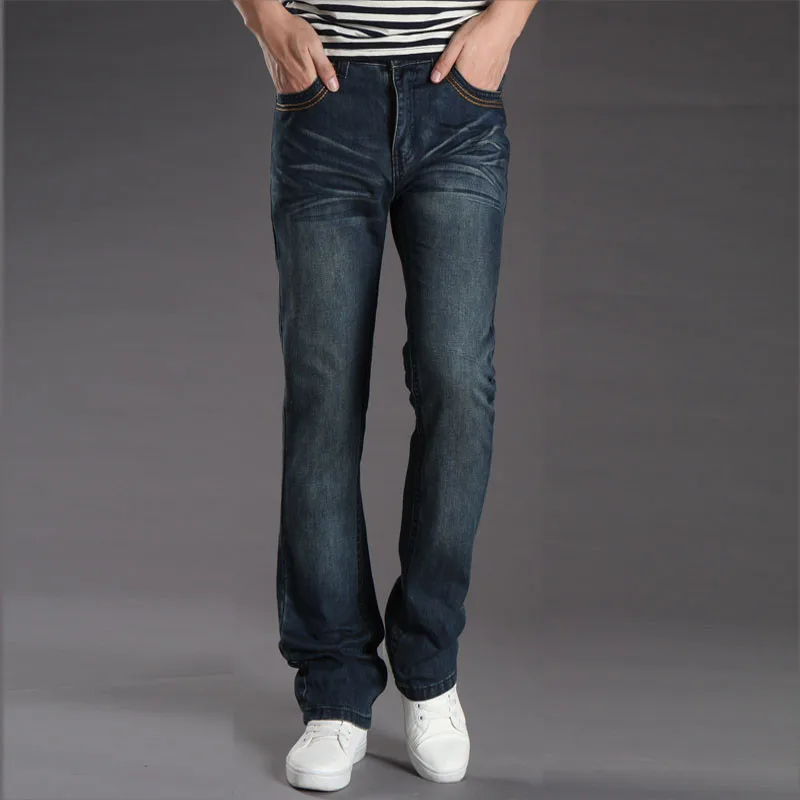 Jeans Men Men's Spring and Autumn New Men's Denim Small Flare Pants Korean Casual Micro Horn Jeans More Sizes 28-38