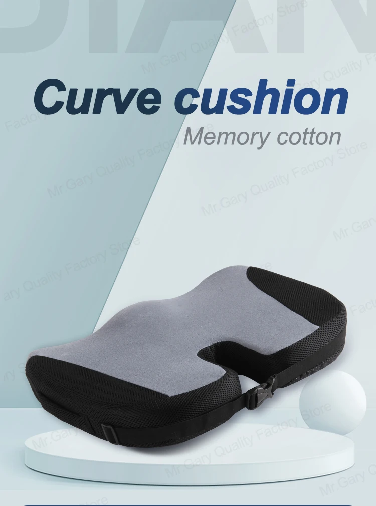Travel Breathable U-Shape Seat Cushion Coccyx Orthopedic Memory Foam U Seat Massage Chair Cushion Pad Home Car Seat Cushion