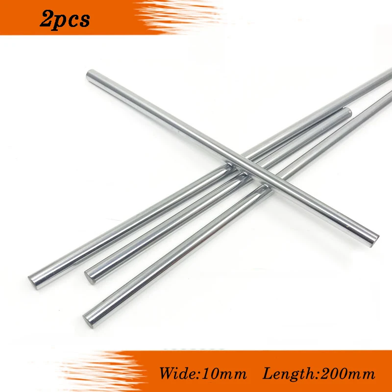 

2pcs 10mm 10x200 linear shaft 3d printer 10mm x 200mm Cylinder Liner Rail Linear Shaft axis cnc parts