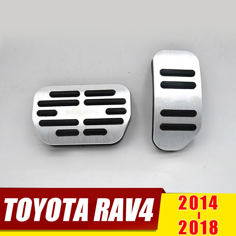 

For TOYOTA RAV4 2013 2014 2015 2016 2017 2018 AT Car Accelerator Pedal Brake Pedals Non Slip Cover Case Pads Trim Accessories
