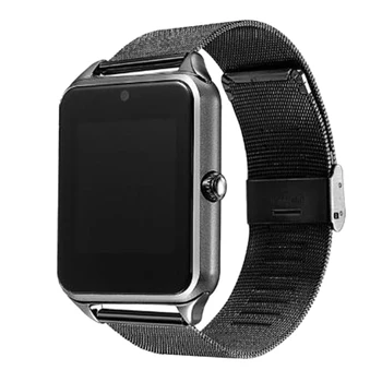 

Smart Watch Z60 Metal Strap Bluetooth Wrist Smartwatch Support Sim TF Card for Android&IOS Watch Multi-Languages