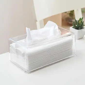 

Acrylic Tissue Box Universal European Paper Rack Office Table Accessories Home Office KTV Hotel Car Facial Case Holder