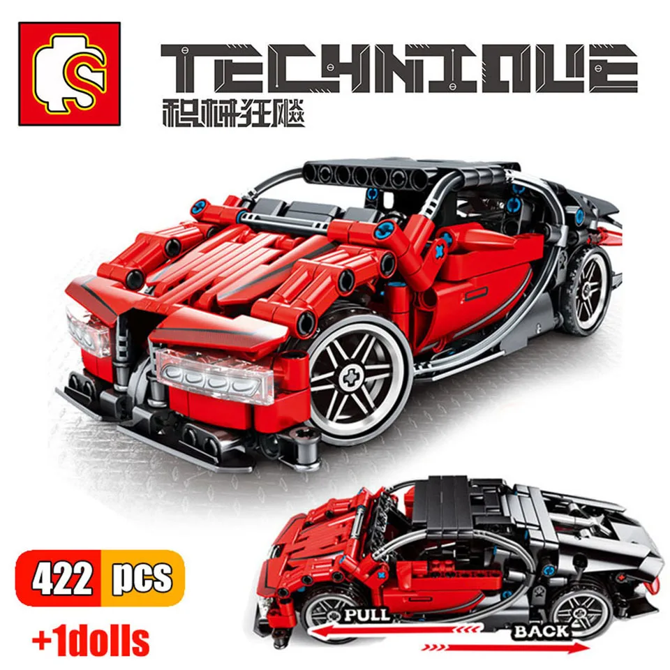 

SEMBO Technic Sports Car MOC Building Block Model Bricks Racing Car Classic Super Racers Figures Bricks Kids Toys Boys Gifts