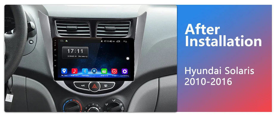 Junsun 2G+ 32G Android 8,1 для hyundai Solaris Verna Accent i25 Авто 2din Автомагнитола стерео плеер Bluetooth gps навигация без dvd