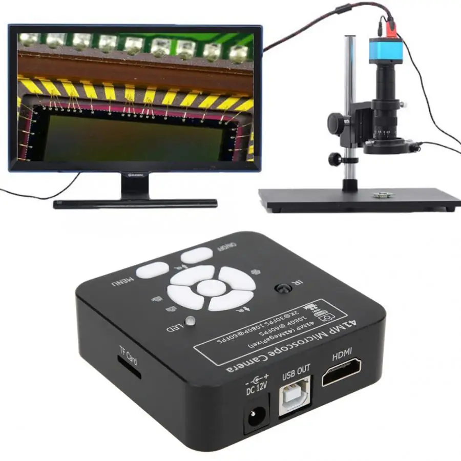 41MP HDMI микроскоп камера USB промышленный электронный цифровой видео микроскоп камера 100-240 В