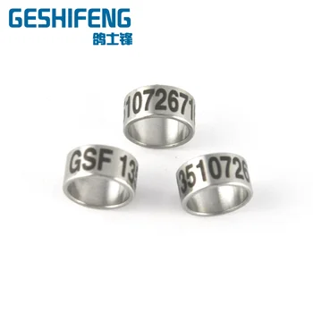 

latest top quality stainless steel rings pigeon leg band pigeon rings 8/9/10/11mm