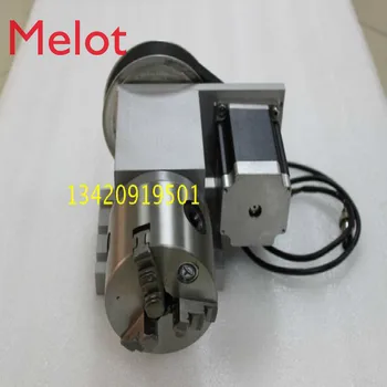 

Engraving machine fourth axis(A axis, rotation axis) 80 three-claw Chuck(no return difference) tail top tail seat