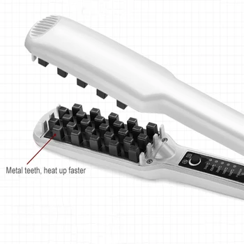 オンライン 新しいwavecurler髪鉄カーリングセラミックストレートヘアトウモロコシパーマプライヤー段ボールカーラー3Dふわふわヘアスタイリングツール