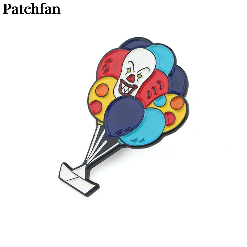 Patchfan Stephen King's IT horror DIY цинк галстук значки пункт рубашка сумка Одежда Кепка рюкзак броши для обуви украшение A2351