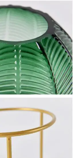 New style Transparent glass vase Living room hydroponic plant Office light luxury desktop decoration Studio decoration WSHYUFEI