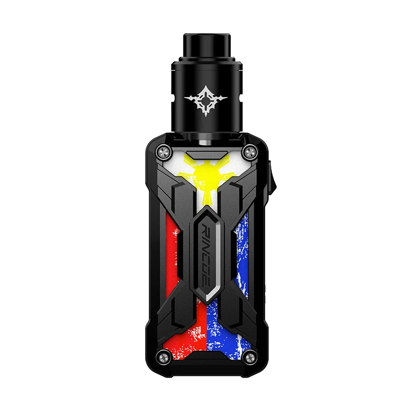 Rincoe mechman nano 90 Вт RDA комплект питание от 18650 батареи с 810 Pom капельного наконечника электронная сигарета vape комплект