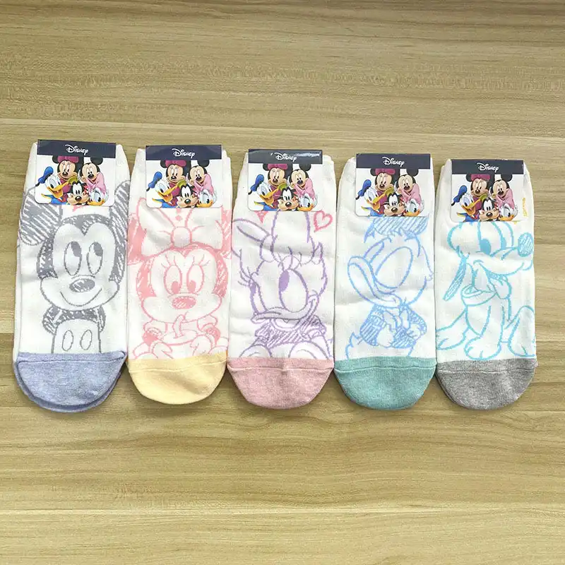 ディズニー漫画の靴下漫画ミッキードナルドアヒルスケッチ落書きソックス女性大人の靴下 Socks Aliexpress