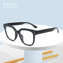 KEHU TR90 очки оправа Женские квадратные компьютерные и мобильные голубые световые блокирующие очки женские модные подходящие очки KE80