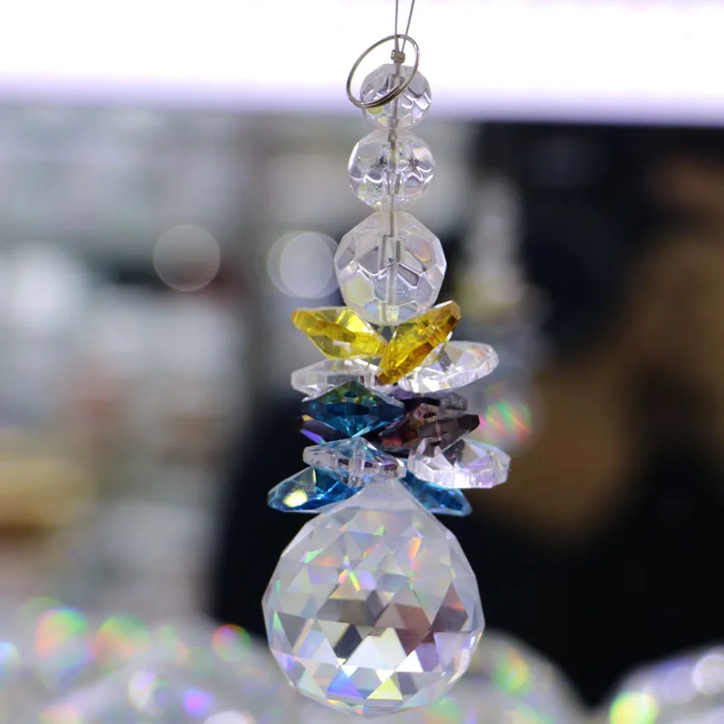 1 шт. подвесная чакра Suncatcher 30 мм 40 кристалл фэн шуй шар украшение оконный орнамент