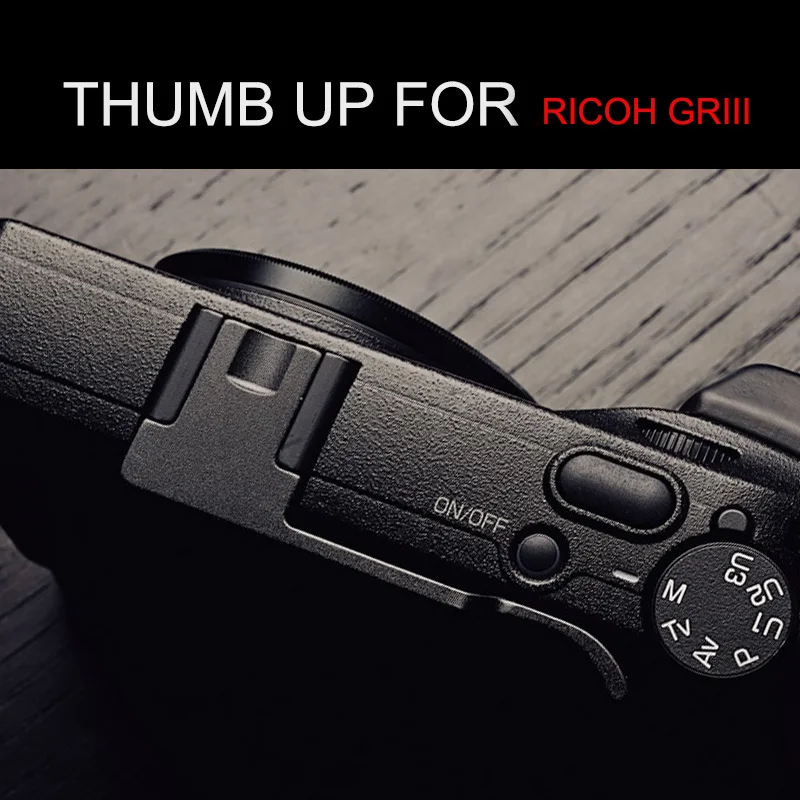 Thumb Grip In Alluminio Thumb Rest Up Per Ricoh Gr Iii Gr 3 Gr3 Hot Shoe Cover