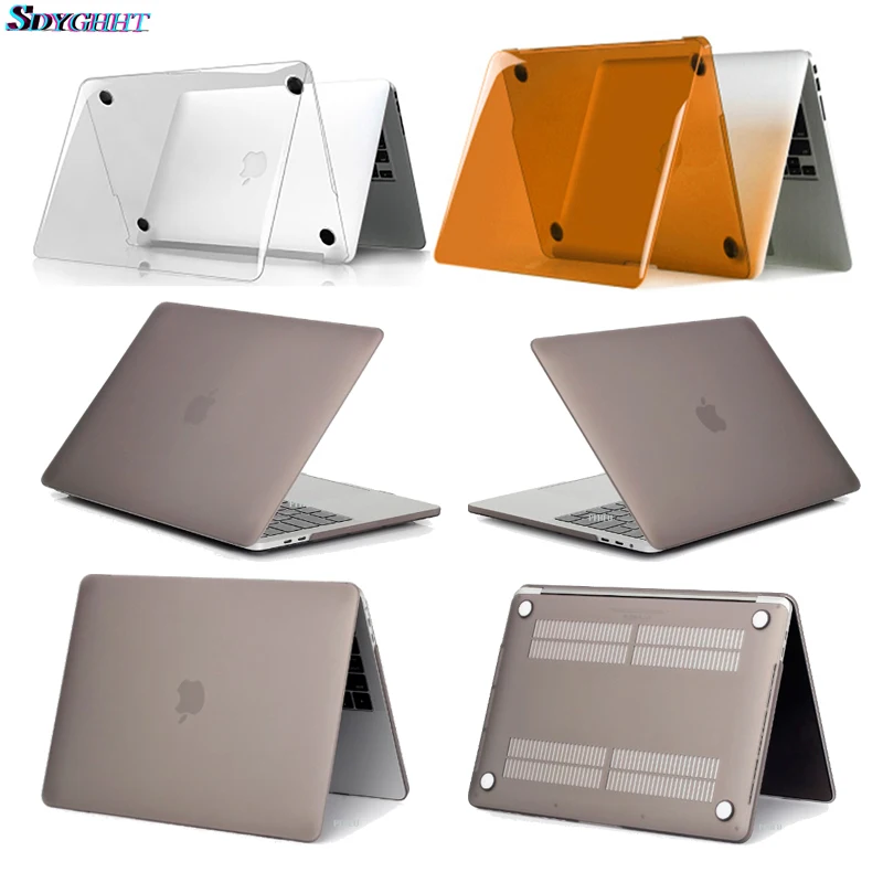 

New Hard Crystal Matte Frosted Case Cover Sleeve for MacBook Air 11 air 13 inch A1466 A1932 Pro 13 15 Retina A1706 A1708 A1989