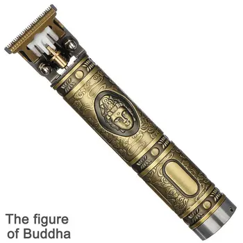 

Portable Rechargeable Retro Hanging Hair Trimmer Stainless Steel Electric Ergonomic Design Hair Trimmer Set