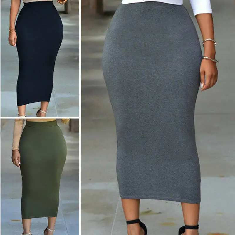 long jersey skirts