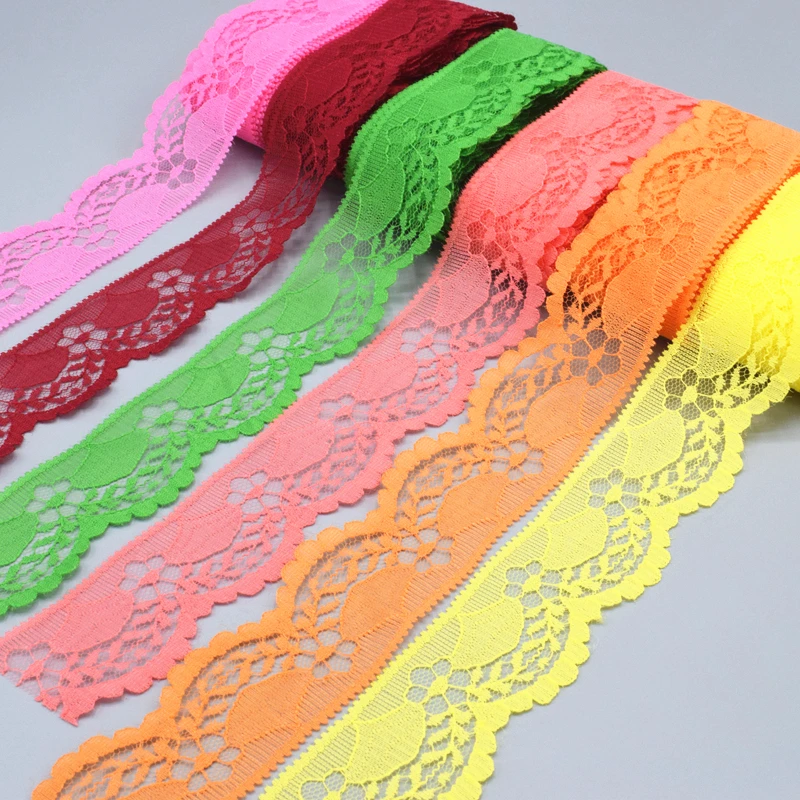 5-10 yards lace ribbon 40mm wide trim DIY embroidered pure for fabric sewing | Дом и сад