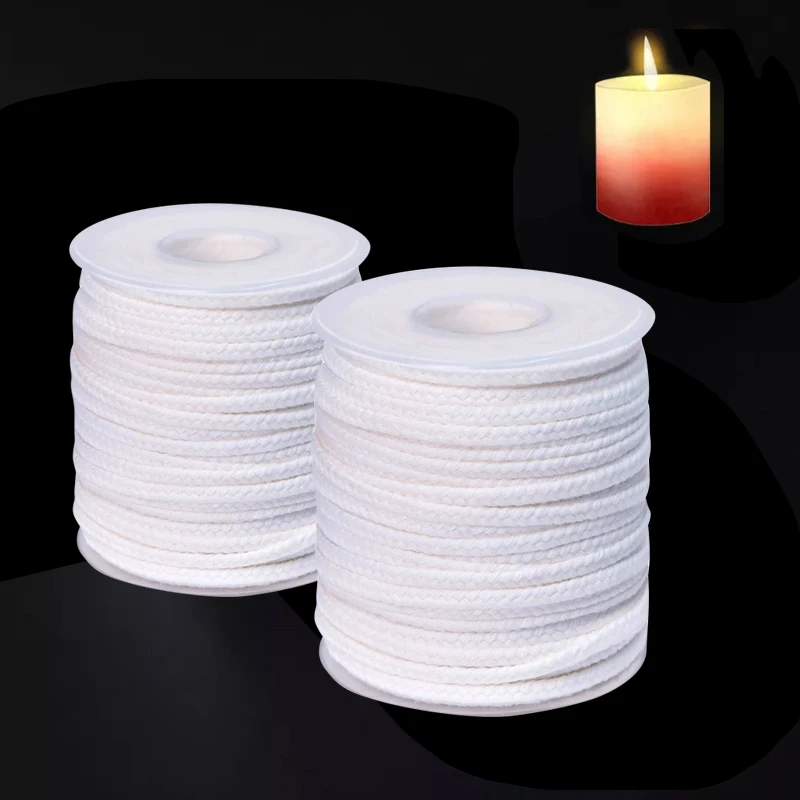 DIY Wax Core 61 M Long Cotton Woven Candle Lamp Wick Candle Accessories  Candle Lamp Wick Candle Making Kit Candle Lamp Wick - AliExpress