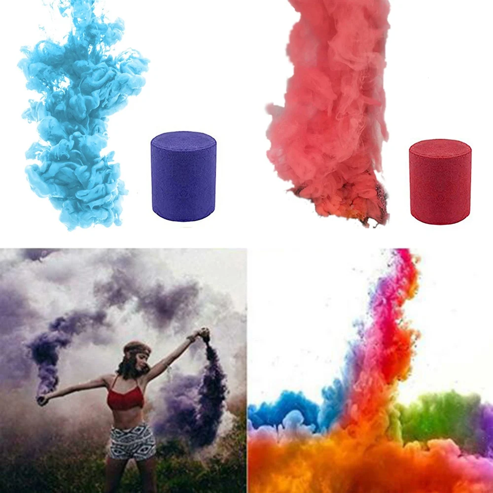 

Smoke Cake 2019 1/5/6Pcs Smoke Cake For Party Show Colorful Smoke Effect Show Round Bomb Stage Photography Aid Toy Gifts