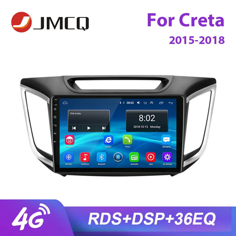 

JMCQ 10" For Hyundai Creta IX25 2015-2018 Car Radio Android player GPS Bluetooth Multimedia Video audio Player Stereo with Frame