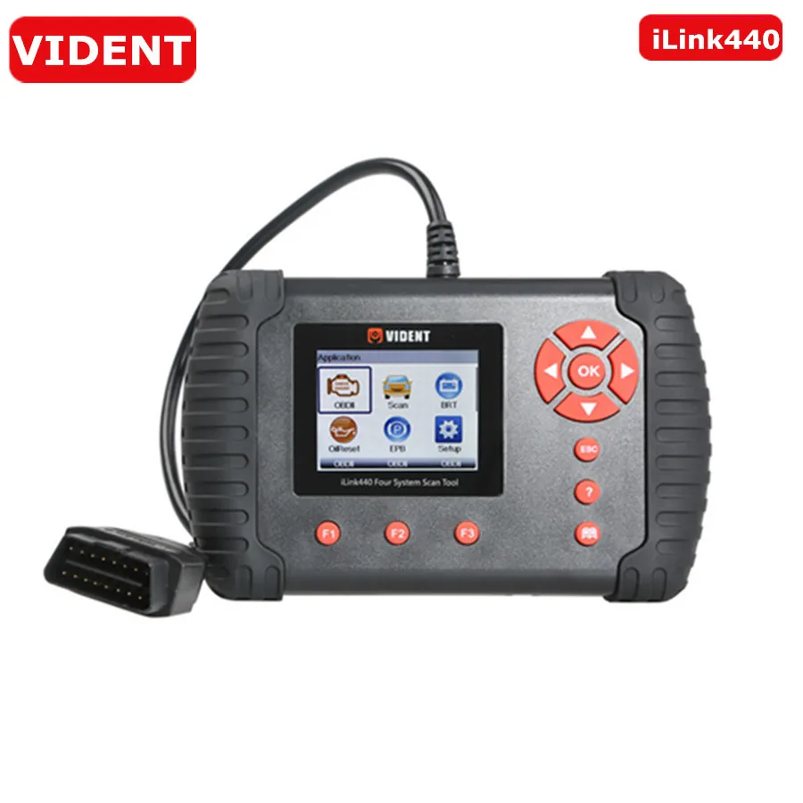 VIDENT iLink440 iLink440 четыре системы сканирования Поддержка двигателя ABS Air Bag SRS EPB сброс Конфигурации батареи iLink440