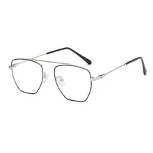 Новая круглая рамка тренд полигон Металл ультра-легкое плоское зеркало Досуг Дикие очки для чтения могут быть оснащены близорукостью