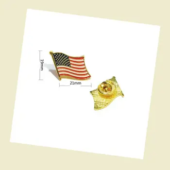 

Badge Wholesale American flag brooch Metal Brooch Free Shiping