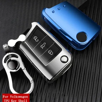 

2019 New Soft TPU Key Cover Case For Volkswagen for VW TIGUAN Golf for Skoda Octavia Car Shell Key Protection Accessorise