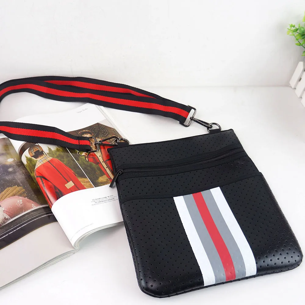 2021 Fasion Casual Sports Crossbody Bags New Casual Beach Bag One Shoulder Neoprene Patchwork Bag For Men Women 