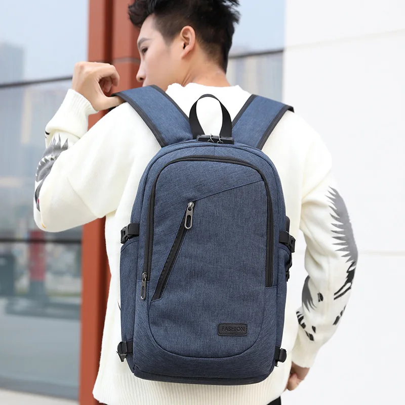 

New Type of USB Rechargeable Shoulder Bag, Business Backpack, Computer Bag, Multi-functional Burglar-proof Bag for Men and Women