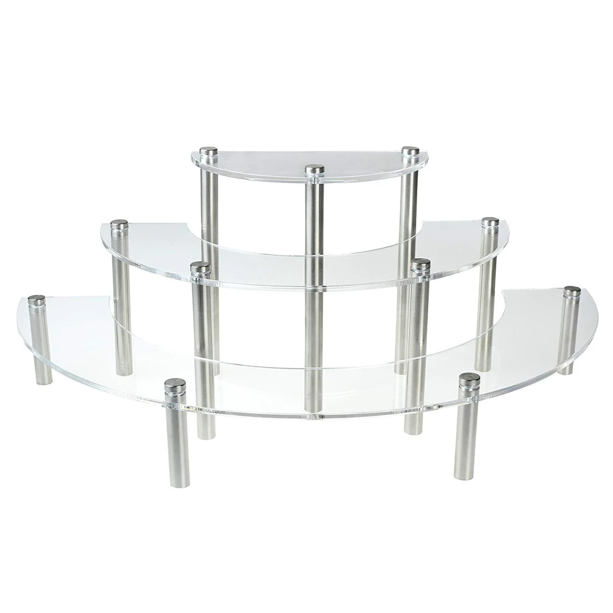 

3 Tiers Acrylic Cake stand Durable Cupcake Stand Dessert Display Serving Platter Cupcake Rack For Wedding Birthday Party Bakery