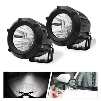 

25W LED Motorcycle LED Headlight Work Lamp Offroad Spot ATV Auxiliary Motor Fog Driving Lamp Spotlight Motocross Accessories