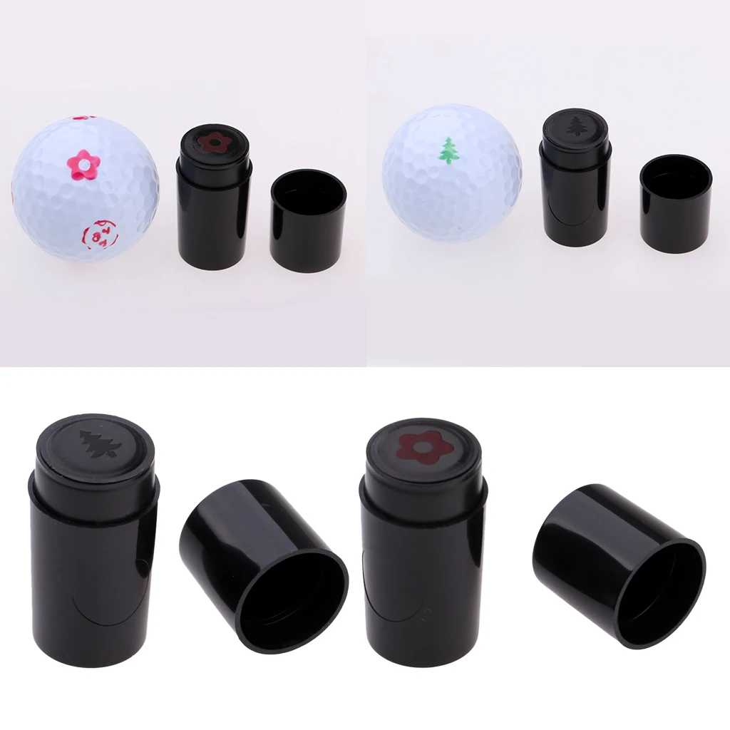 2pcs Colorfast Quick-dry Stamp Stamper Marker Impression Seal Gift Prize Golf Club Accessories for Glofter Learner Golf Balls